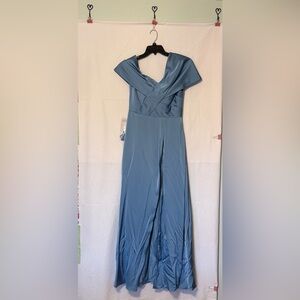 Azazie Milton steel blue sz A6